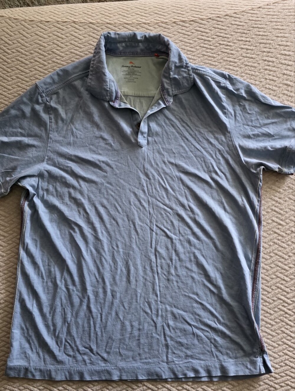 Tommy Bahama Dusty Blue Short Sleeve Polo